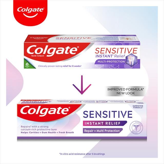 Colgate Sensitive Instant Relief Repair & Multi Protection Toothpaste 75ml - gallery image 5