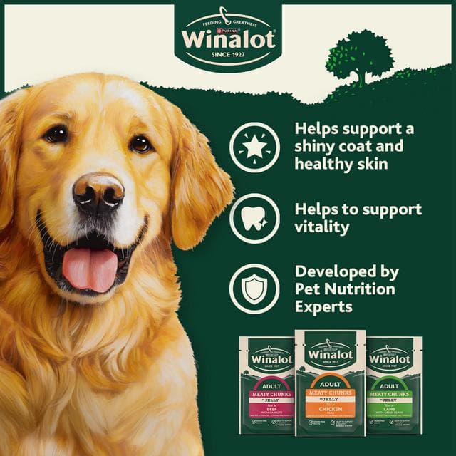 Winalot Meaty Chunks Mixed In Jelly Wet Dog Food 40 x 100g - gallery image 3