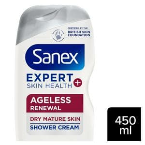 Sanex Expert Skin Health Ageless Renewal Shower Gel Body Wash 450ml