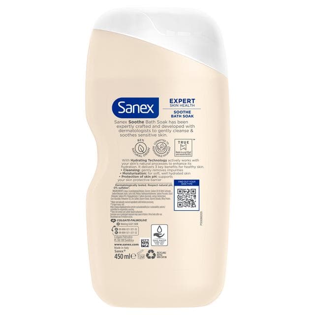 Sanex Expert Skin Health Soothing Bath Soak 450ml - gallery image 2