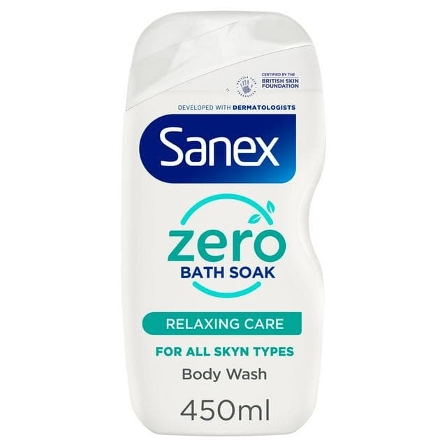 Sanex Zero% Hypoallergenic Relaxing Care Bath Soak 450ml - gallery image 1