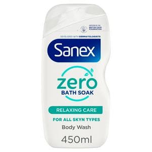 Sanex Zero% Hypoallergenic Relaxing Care Bath Soak 450ml