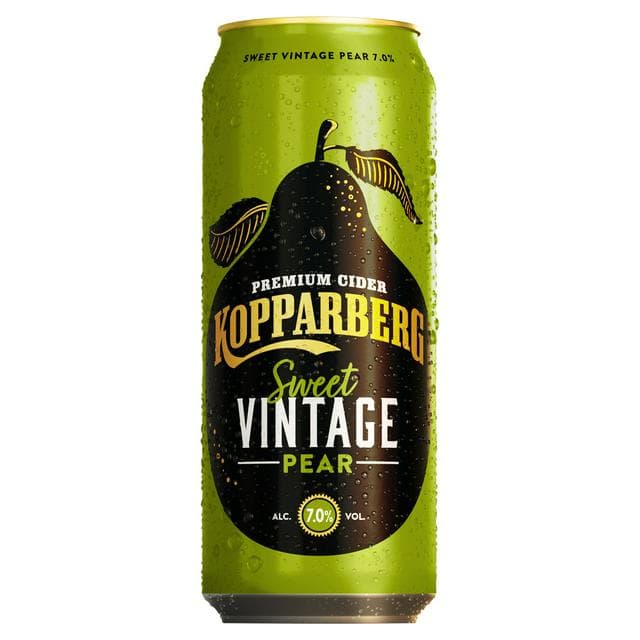 Kopparberg 500ml Sweet Vintage Pear Premium Cider Can - gallery image 1