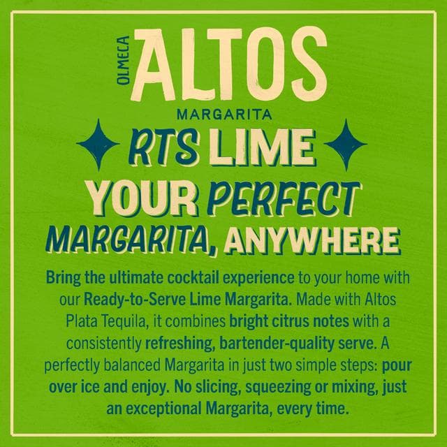 Olmeca Altos Margarita Classic Lime 750ml - gallery image 3