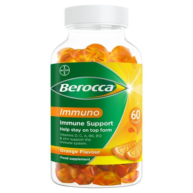 Berocca Immuno Orange Flavour Gummies x60 - gallery image 1