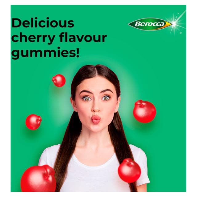 Berocca Multi Action Cherry Flavour Gummies x60 - gallery image 6
