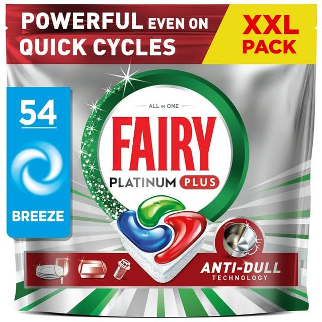 Fairy 54 Platinum Plus Breeze Dishwasher Tablets - gallery image 1