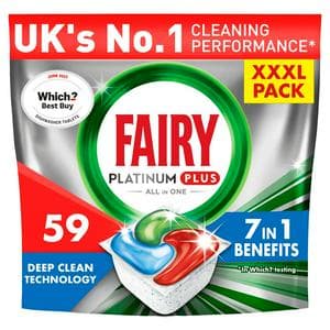 Fairy 54 Platinum Plus Breeze Dishwasher Tablets