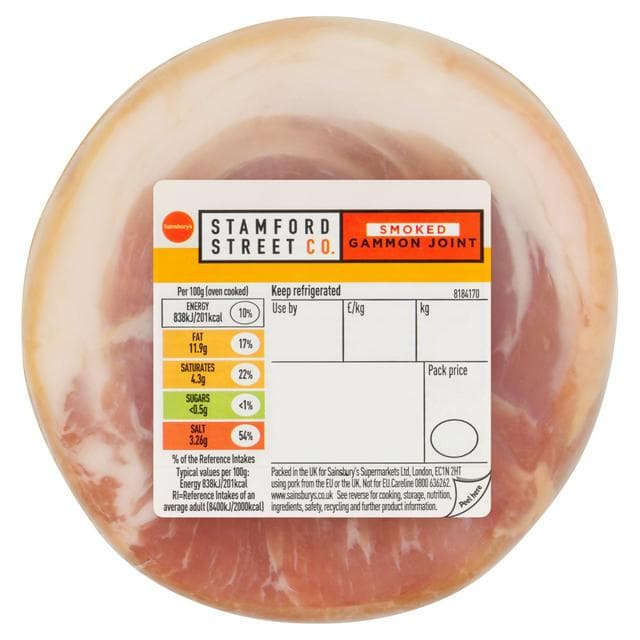 Stamford Street Co. Smoked Gammon Joint approx. 1.05kg - gallery image 1