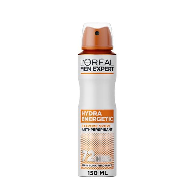 L'Oréal Men Expert 250ml Deodorant Spray Hydra Energetic Extreme Sport 72H Anti-Perspirant - gallery image 2