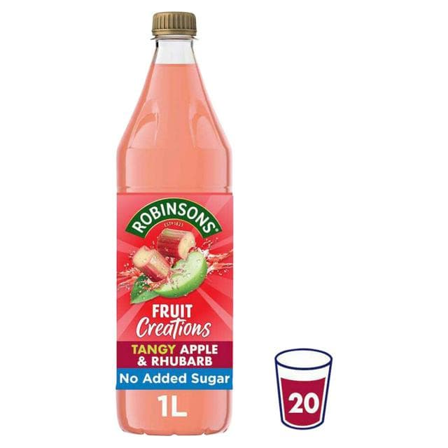 Robinsons Fruit Creations Apple & Rhubarb 1L - gallery image 1