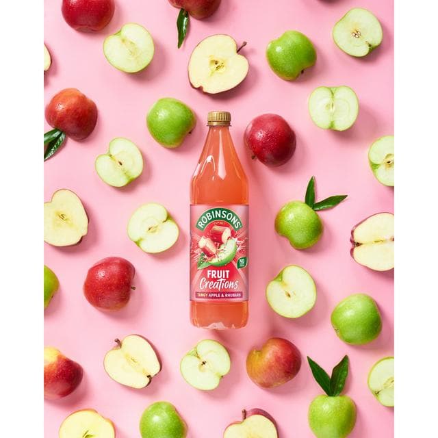 Robinsons Fruit Creations Apple & Rhubarb 1L - gallery image 2