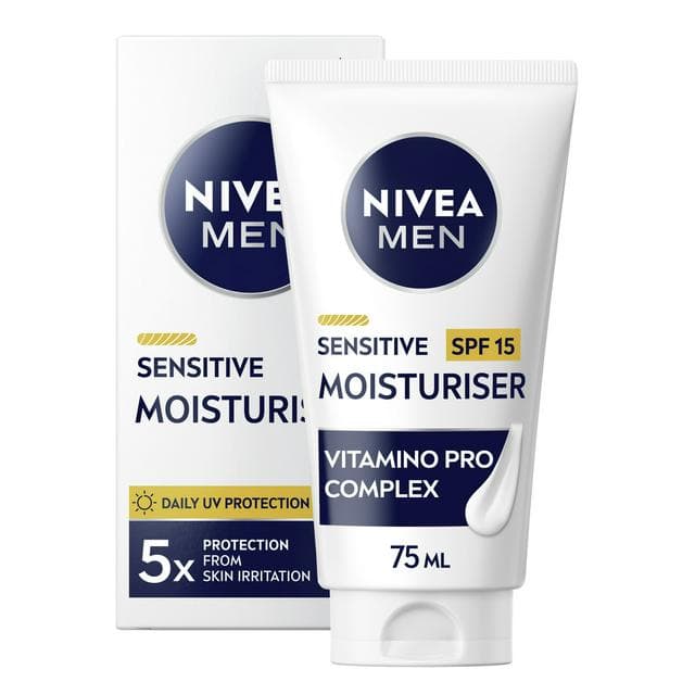 Nivea Men Sensitive Face Moisturiser SPF 15 75ml - gallery image 1