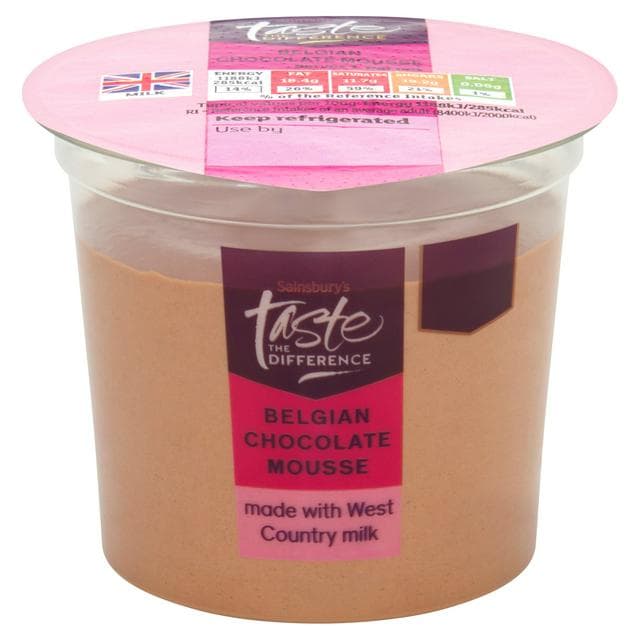 Sainsbury's Belgian Chocolate Mousse, Taste the Difference 100g - gallery image 1