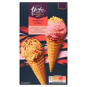Sainsbury's Waffle Cones, Taste the Difference x10
