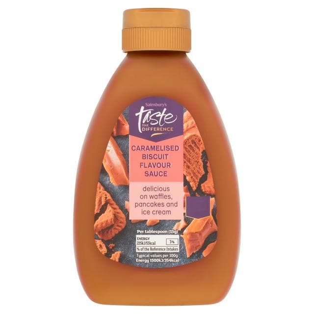 Sainsbury's Caramelised Biscuit Flavour Sauce, Taste the Difference 310g - gallery image 1