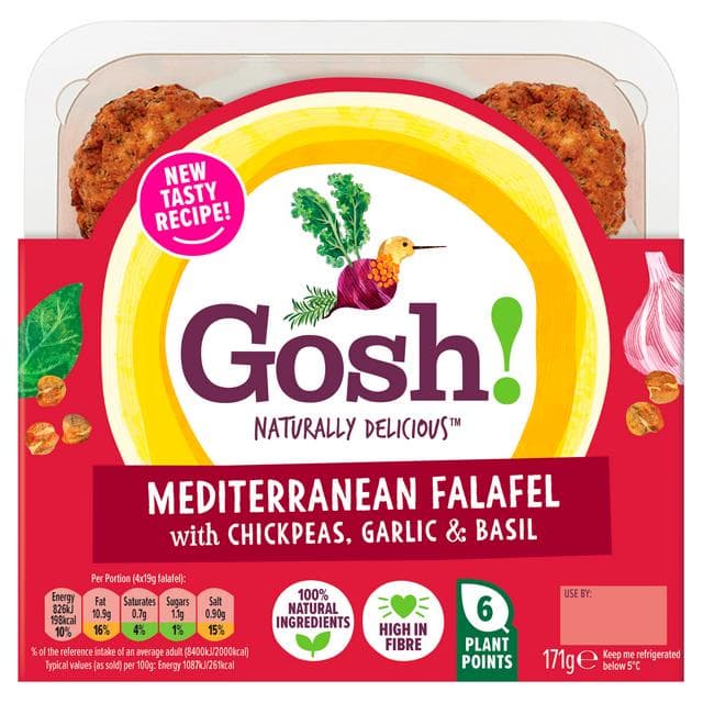 Gosh! Mediterranean Falafel with Chickpeas & Hint of Basil 171g - gallery image 2