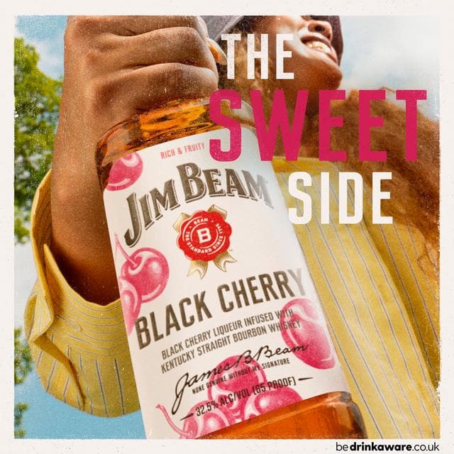 Jim Beam Black Cherry Liqueur Infused with Kentucky Straight Bourbon Whiskey 70cl - gallery image 3