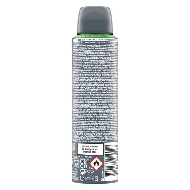 Dove Men+Care 150ml Advanced Extra Fresh Antiperspirant Aerosol Deodorant Spray - gallery image 6