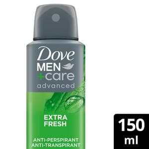 Dove Men+Care 150ml Advanced Extra Fresh Antiperspirant Aerosol Deodorant Spray