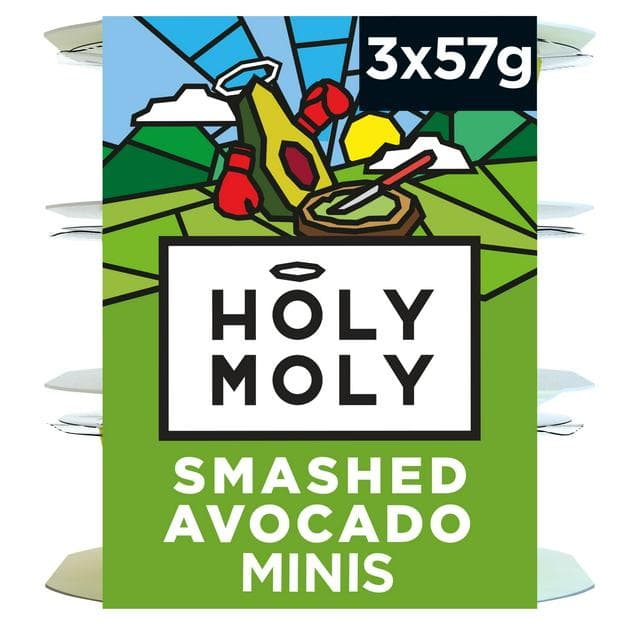 Holy Moly Minis Smashed Avocado 3x57g - gallery image 1