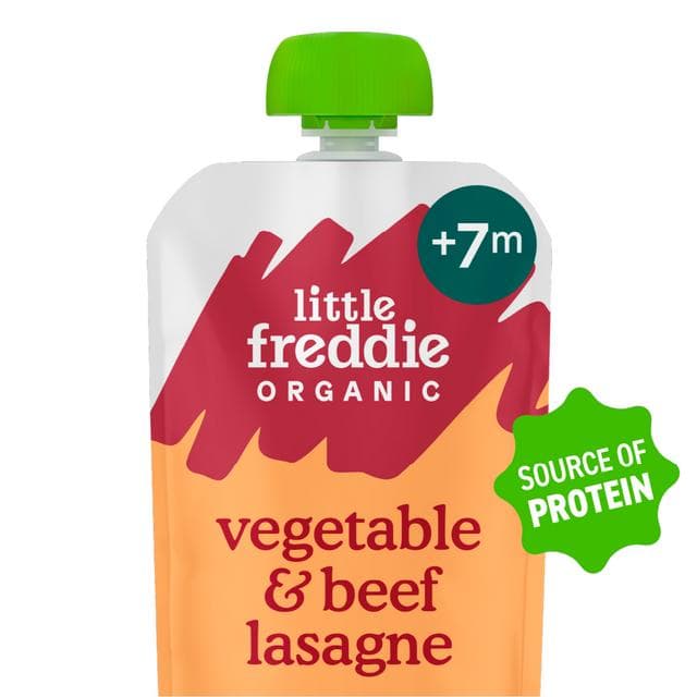 Little Freddie Organic Beef Lasagne with Cheese Baby Food Pouch 7+ Months 130g - gallery image 2