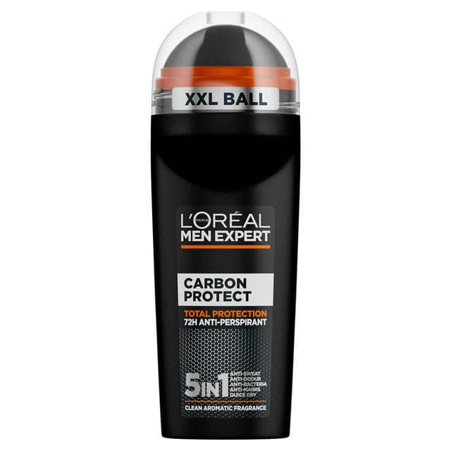 L'Oréal Men Expert 100ml Deodorant Carbon Protect Roll On 48H Anti-Perspirant - gallery image 1