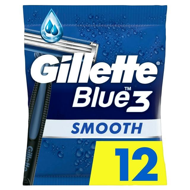 Gillette Blue3 Disposable Razors x12 - gallery image 1