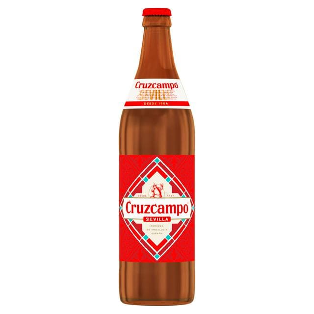 Cruzcampo Sevilla Lager Beer Bottle 660ml - gallery image 1