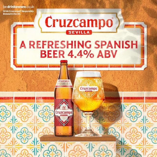Cruzcampo Sevilla Lager Beer Bottle 660ml - gallery image 2