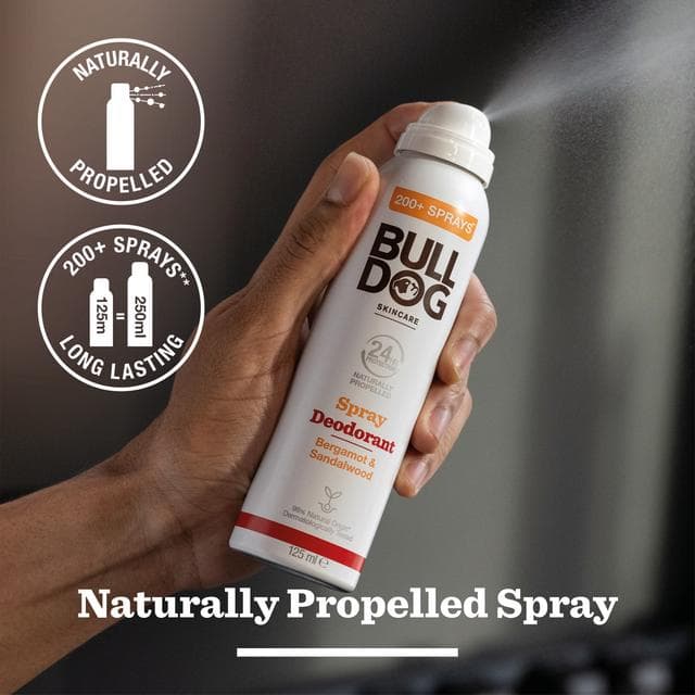 Bulldog Skincare Bergamot & Sandalwood Spray Deodorant 125ml - gallery image 3