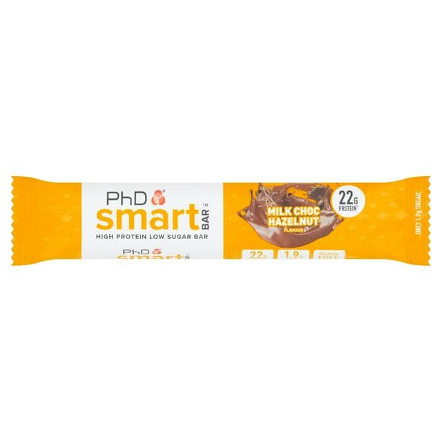 PhD Milk Choc Hazelnut Flavour Smart Bar 64g - gallery image 1