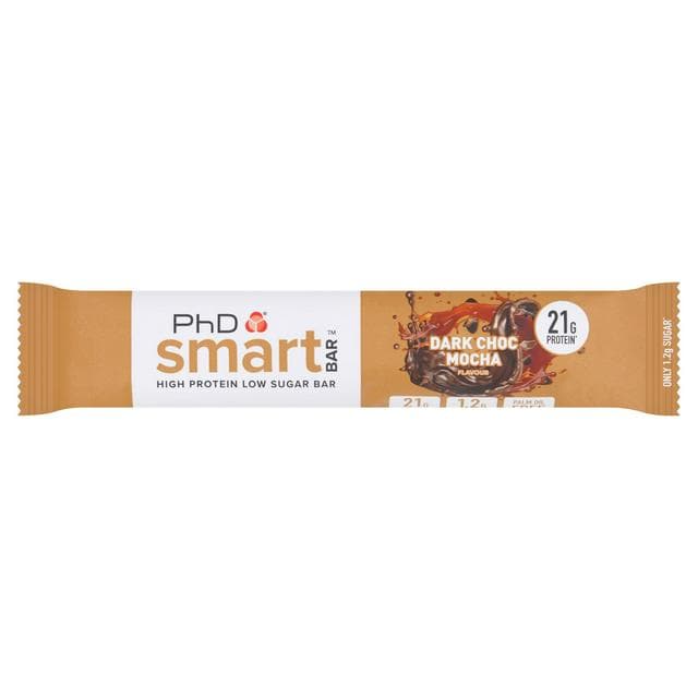 PhD Dark Choc Mocha Flavour Smart Bar 64g - gallery image 1