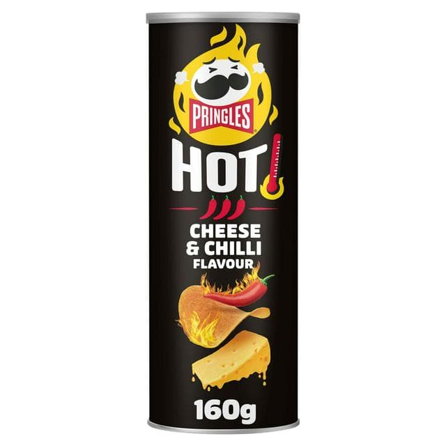 Pringles Hot Flamin' Cheese Sharing Crisps 160g - gallery image 1