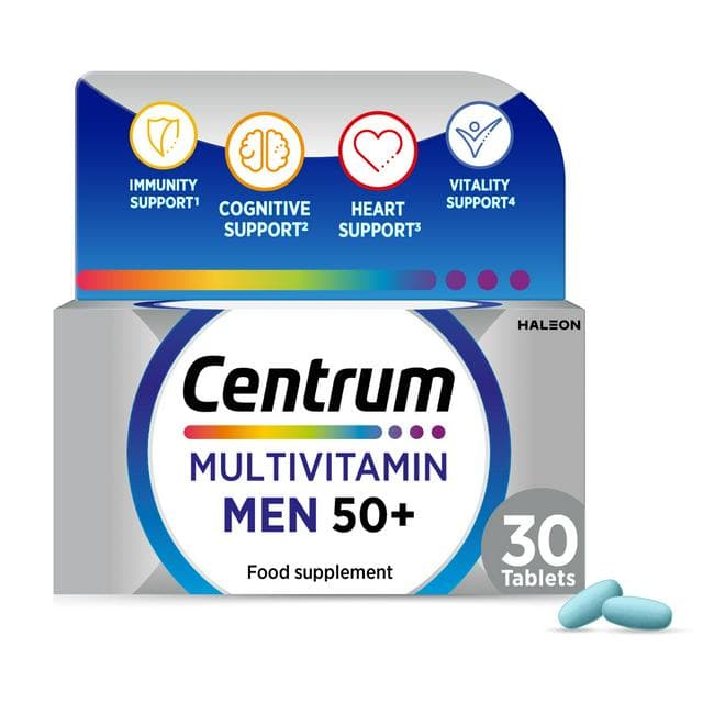 Centrum Men 50+ Multivitamins & Vitamin Tablets x30 - gallery image 1