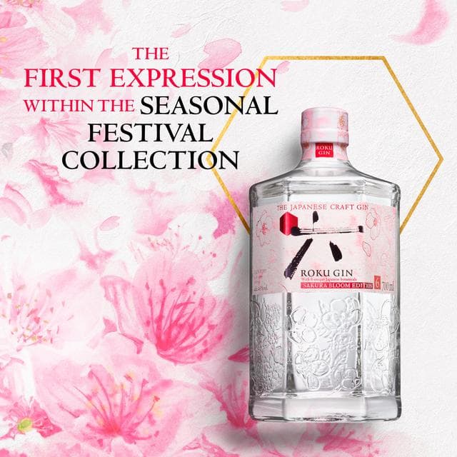 Roku Japanese Craft Gin, Sakura Bloom Edition 70cl - gallery image 3