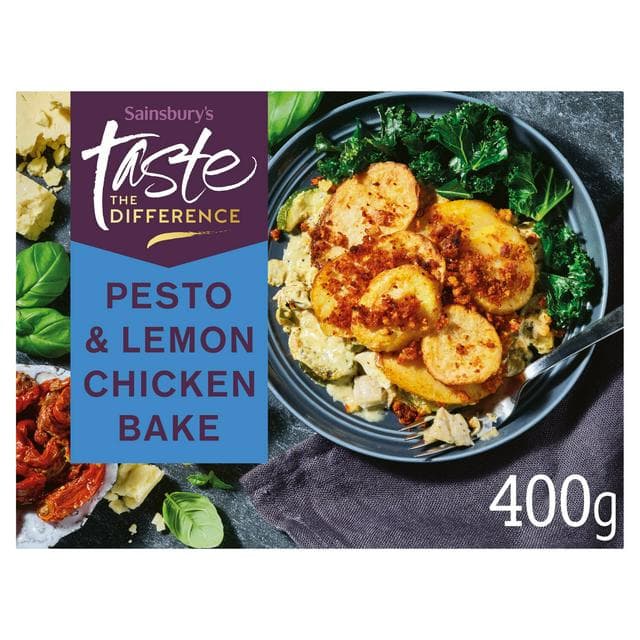 Sainsbury's Summer Pesto & Lemon Chicken Bake, Taste the Difference 400g (Serves 1) - gallery image 1