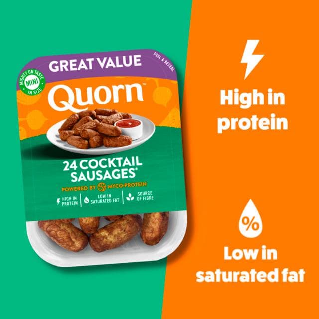 Quorn Cocktail Sausages x24 240g - gallery image 2