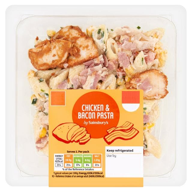 Sainsbury's 280g Chicken & Bacon Pasta - gallery image 1