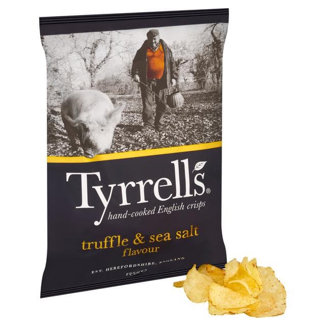 Tyrrells Truffle & Sea Salt Sharing Crisps 135g - gallery image 2