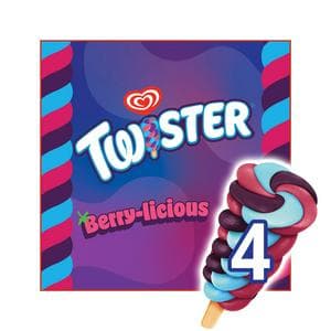Twister 4 x 70ml Berry licious Ice Lollies