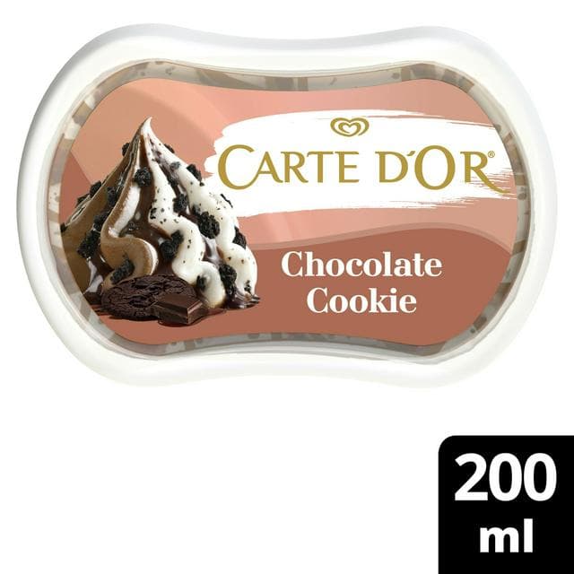 Carte D'or 200ml Mini Indulgence Chocolate Cookie Ice Cream Tub - gallery image 1