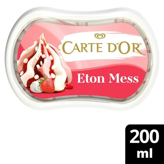 Carte D'or 200ml Mini Indulgence Eton Mess Ice Cream Tub - gallery image 1