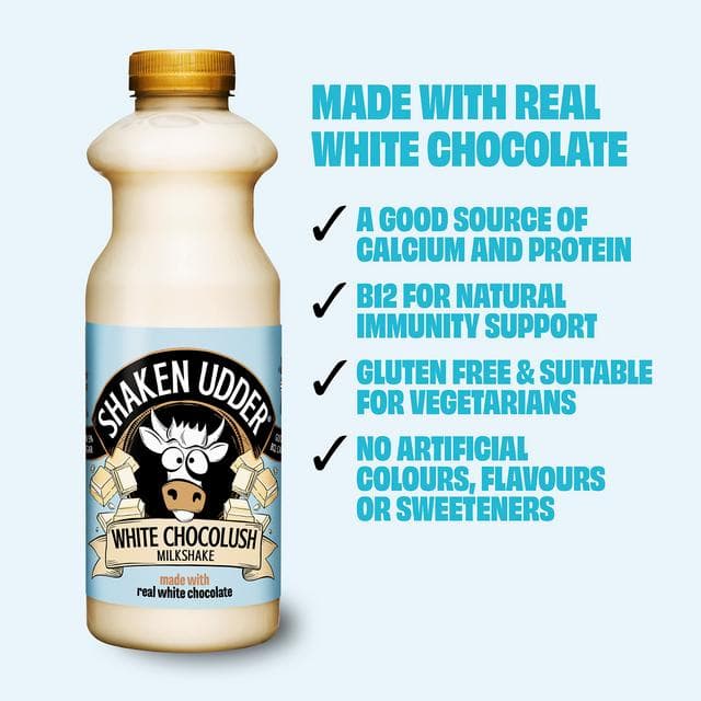 Shaken Udder 750ml White Chocolush Milkshake Drink - gallery image 2