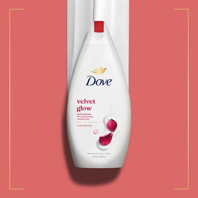 Dove Velvet Glow Body Wash Shower Gel 450ml - gallery image 2