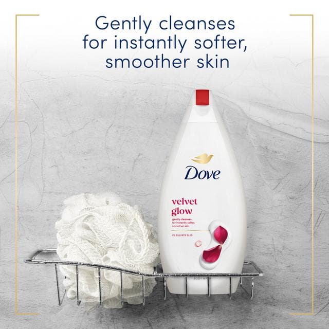 Dove Velvet Glow Body Wash Shower Gel 450ml - gallery image 4