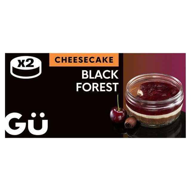 Gü Black Forest Cheesecake Dessert 2 x 88g - gallery image 1