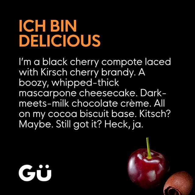 Gü Black Forest Cheesecake Dessert 2 x 88g - gallery image 3