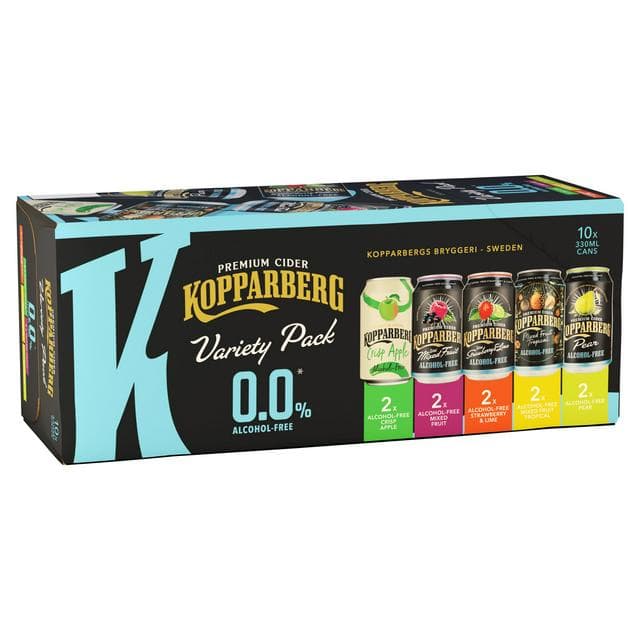 Kopparberg 0.0% Alcohol Free Cider Variety Pack 10 x 330ml - gallery image 1