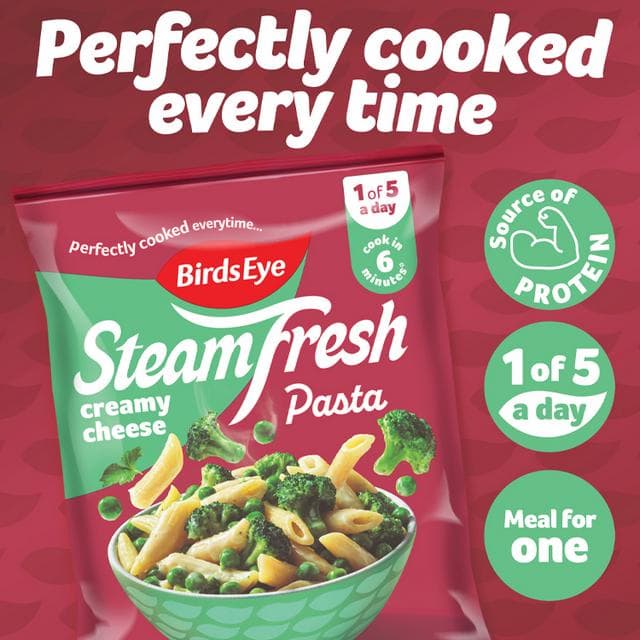 Birds Eye Steamfresh Creamy Cheese Vegetable Penne Pasta Meal For 1 400g - gallery image 2